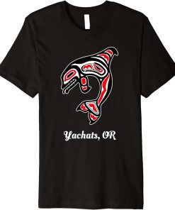 Native American Yachats OR Red Orca Killer Whale Premium T-Shirt