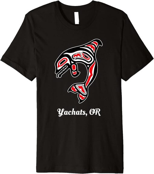 Native American Yachats OR Red Orca Killer Whale Premium T-Shirt