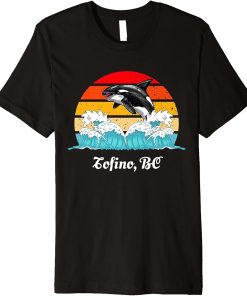 Vintage Tofino BC Distressed Orca Killer Whale Art Premium T-Shirt