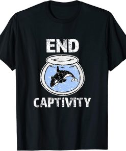 End Captivity Shirt - Free the Orca Whales T-Shirt apparel T-Shirt