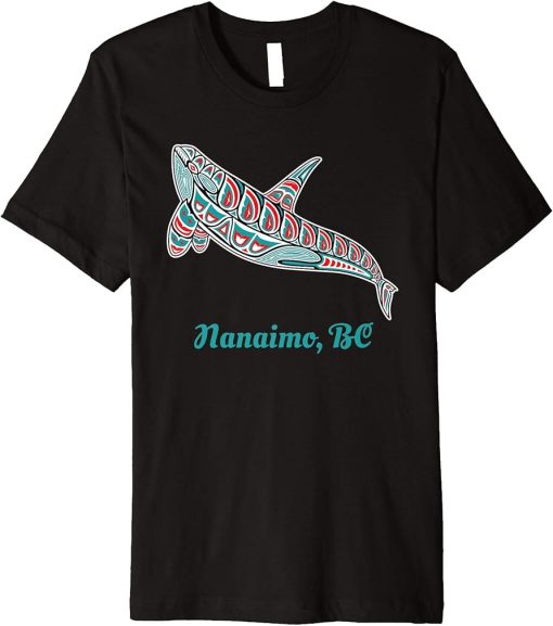 Nanaimo British Columbia Upward Orca Killer Whale Native Premium T-Shirt